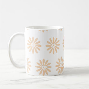 Mug Fleurs roses motif. art, dessin, arrière - plan, f