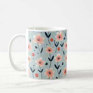 Mug Fleurs roses Motif Floral