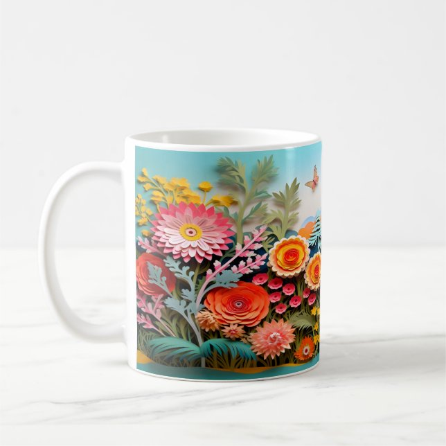 Mug Fleurs sauvages 3D (Gauche)