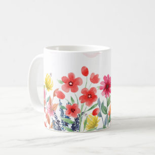 Mug Fleurs sauvages Floral, Jardin botanique, Gif colo