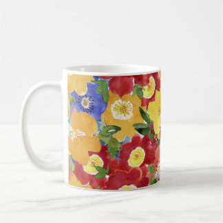 Mug Fleurs sauvages : Floral répété sans joint