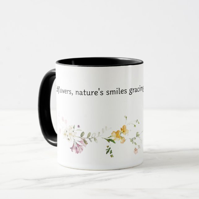 Mug Fleurs sauvages, les sourires de la nature (Devant gauche)