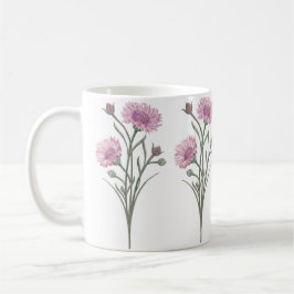 Mug Fleurs sauvages roses peintes à la main