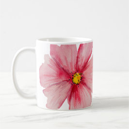 Mug Fleurs sauvages roses peintes à la main