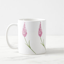 Mug Fleurs sauvages roses peintes à la main