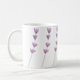 Mug Fleurs sauvages violettes peintes à la main