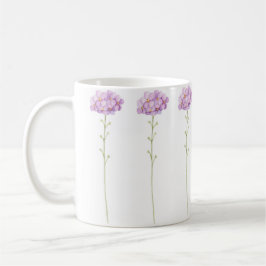 Mug Fleurs sauvages violettes peintes à la main