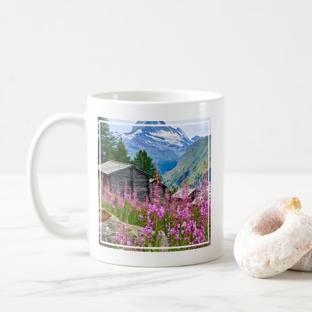 Mug Fleurs | Summer Matterhorn Suisse (Avec donut)