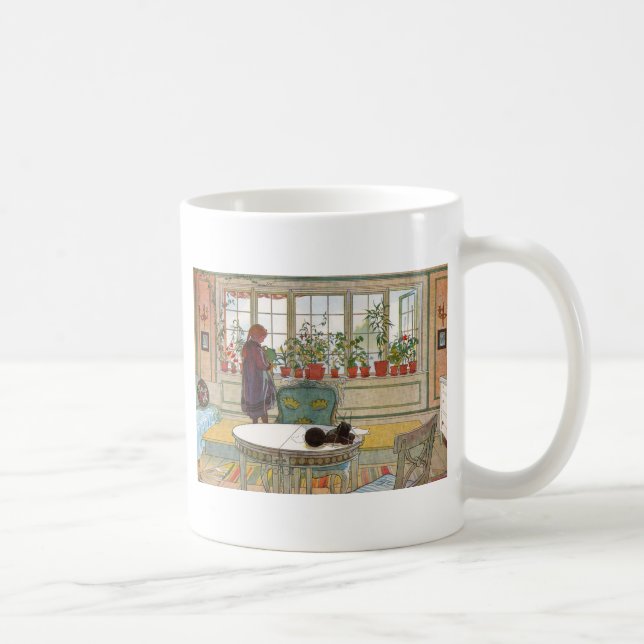 Mug Fleurs sur le rebord de fenêtre (Droite)