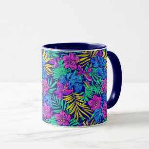 Mug Fleurs tropicales lumineuses