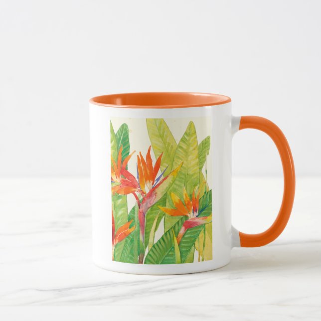 Mug Fleurs tropicales | Oiseau du paradis (Droite)