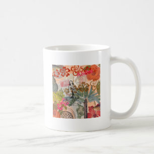 Mug Fleurs vintages Hula Colorful Hawaiian Tropical