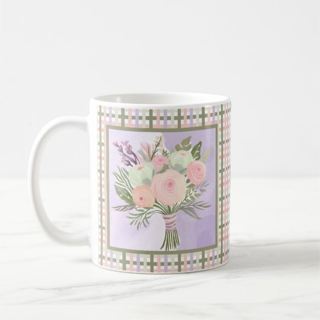 Mug Fleurs violettes (Gauche)