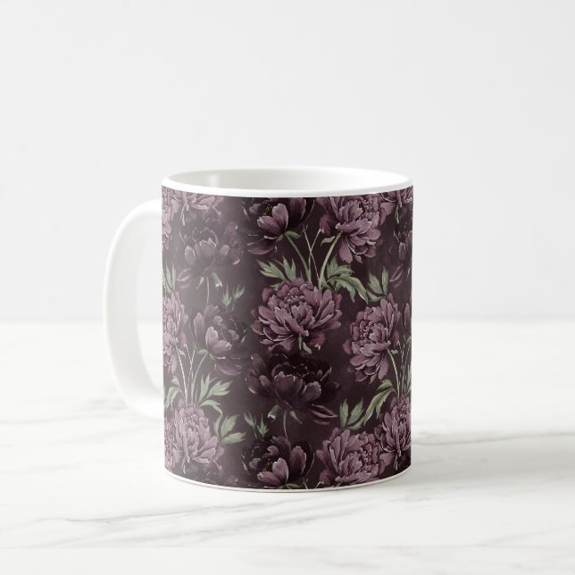 Mug Fleurs Violettes (Devant gauche)