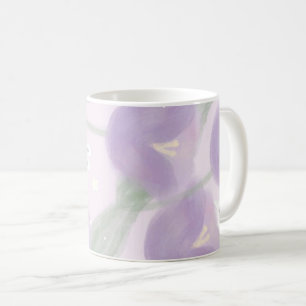 Mug Fleurs violettes avec un petit lapin