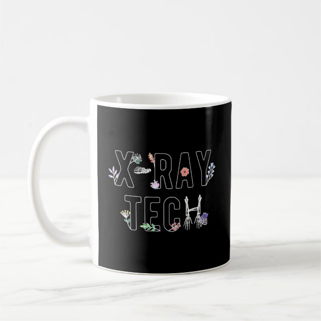 Mug Fleurs X-Ray Tech Technologue X-Ray Tech (Gauche)