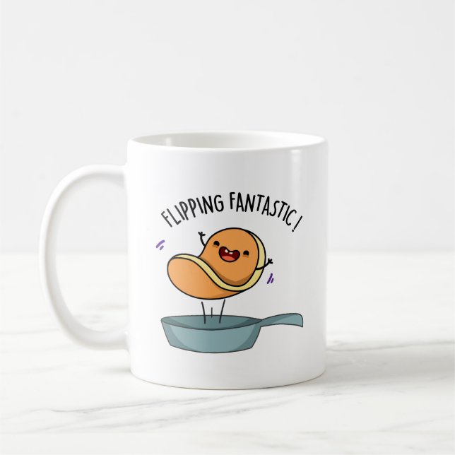 Mug Fliastic Funny Pancake Pun (Gauche)