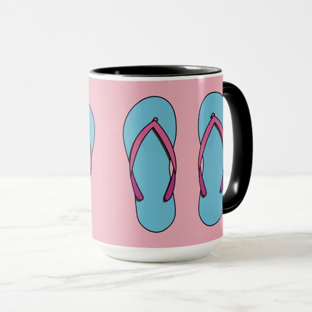 Mug Flip Flops de plage (Devant droit)