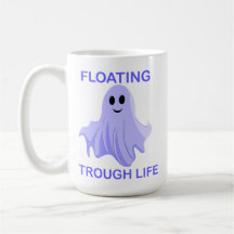 Floating Through Life Cute Ghost