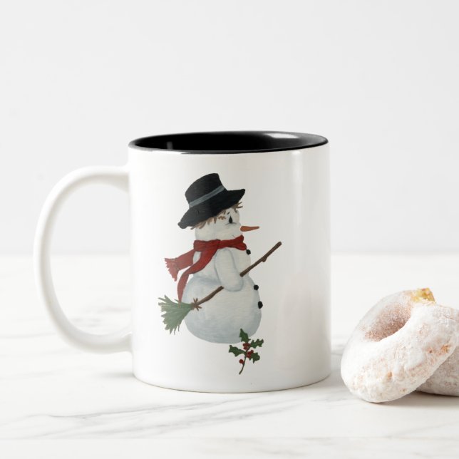 Mug Flocon de Neige de Campagne (Avec donut)