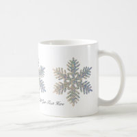 Flocon de neige scintillant imprimé