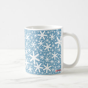 Mug flocons de neige de fractale