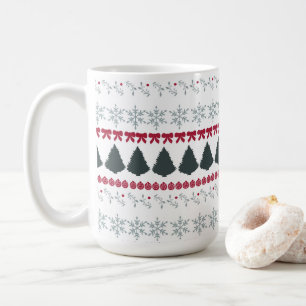 Mug Flocons de Noël et arbres