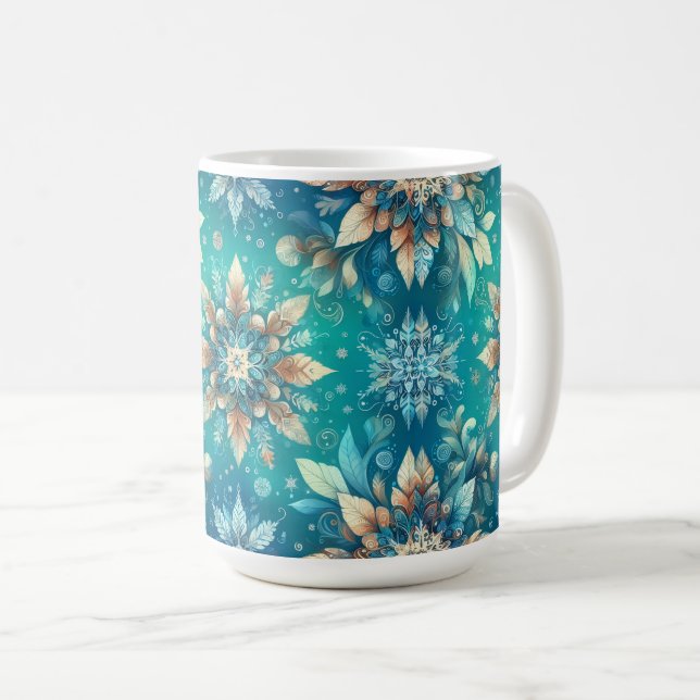 Mug Flocons d'hiver (Devant droit)