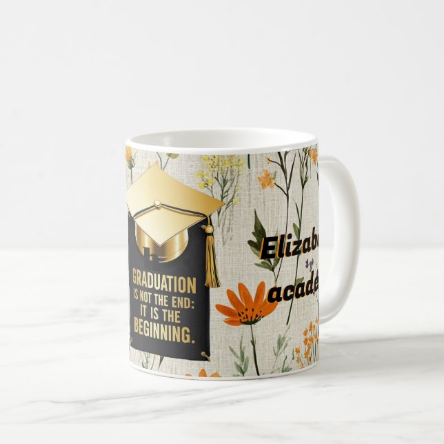 Mug floraison avec graduation (Devant droit)