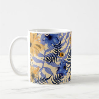Mug Floral Abstrait : Aquarelle Motif moderne