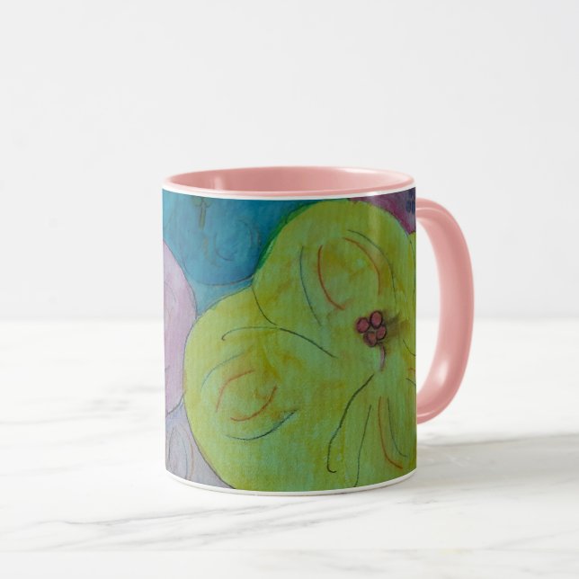 Mug floral Abstrait été (Devant droit)