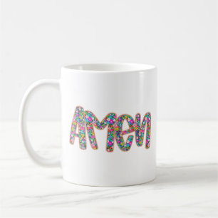 Mug Floral Amen