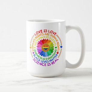 Mug Floral Arc-en-ciel Position politique et sociale