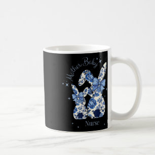 Mug Floral Bleu Coquette Grotte Grotte de Pâques Mère 