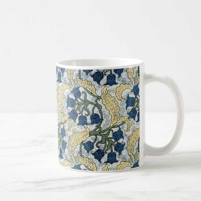 Mug Floral Blue Flowers Lily Valley Répétition (Droite)