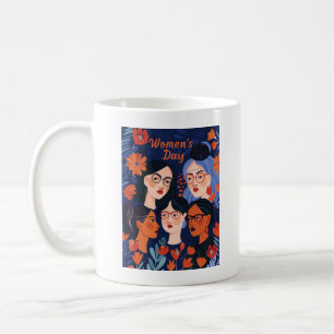 Mug Floral Blue Journée internationale des femmes