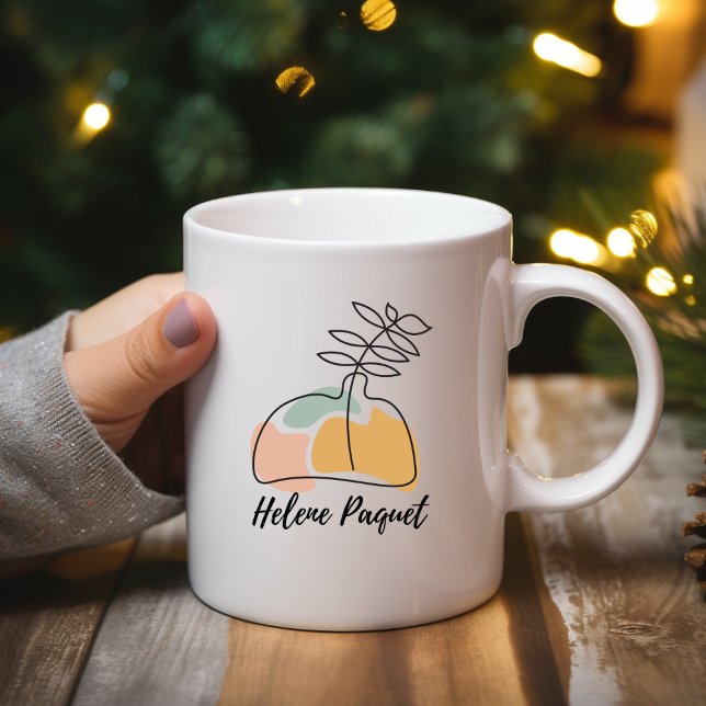 Mug floral Brown et rose (Créateur téléchargé)