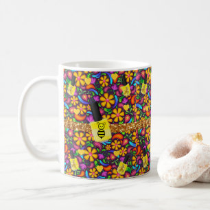Mug Floral Bumblebee ongle jaune Musique polonaise