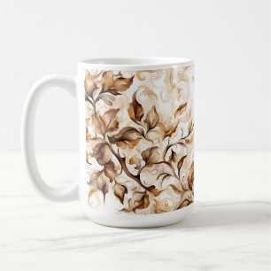 Mug Floral Café motif taché - Les accros du café