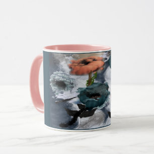 Mug Floral d'art Abstrait