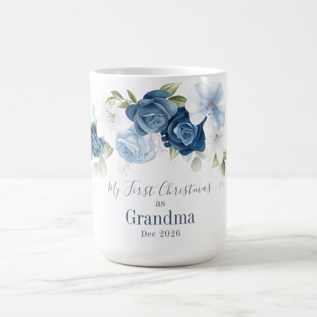 Mug Floral Eucalyptus Grands-parents 1er Noël (Centre)