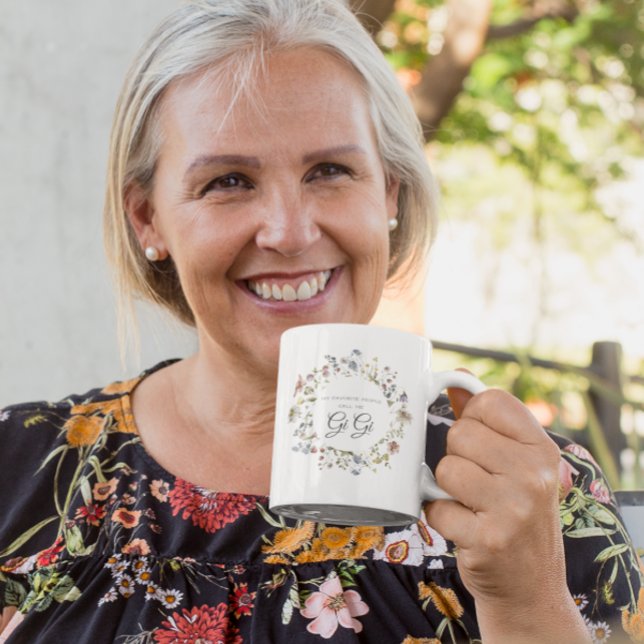 Mug Floral fleur sauvage | Mes gens favoris m'appellen (Créateur téléchargé)