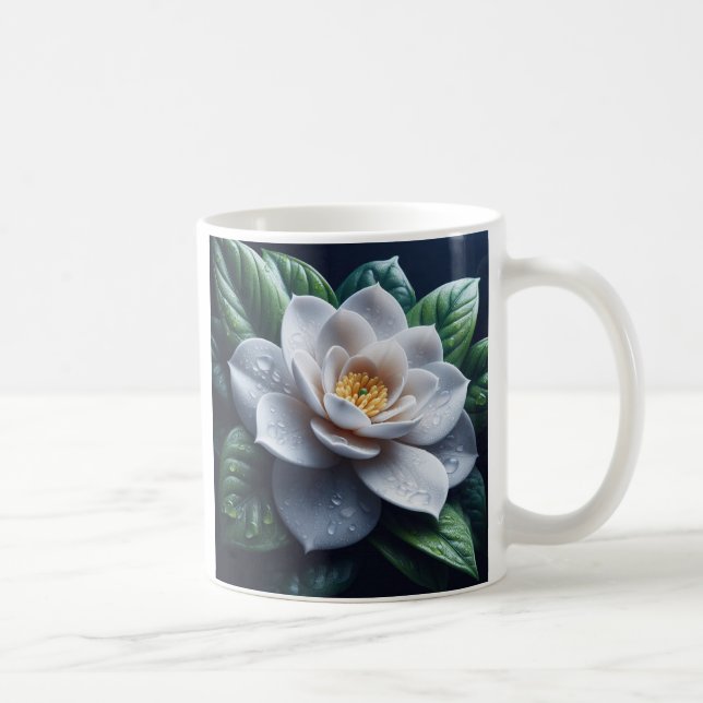 Mug Floral Gardenia blanc (Droite)