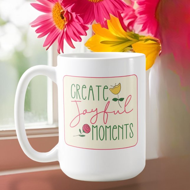 Mug floral inspiré moderne (Créateur téléchargé)