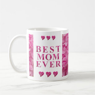 Mug Floral Meilleure Maman Jamais, Hydrangée Rose et C