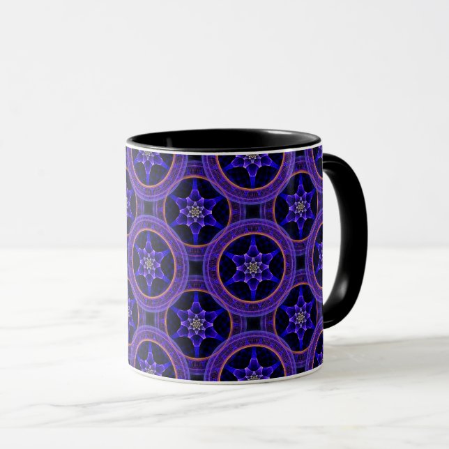 Mug Floral Modern Boho Elegant Abstract Pattern #505 (Devant droit)