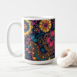 Mug Floral Paisley Pattern