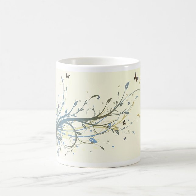 Mug Floral papillon (Créateur téléchargé)