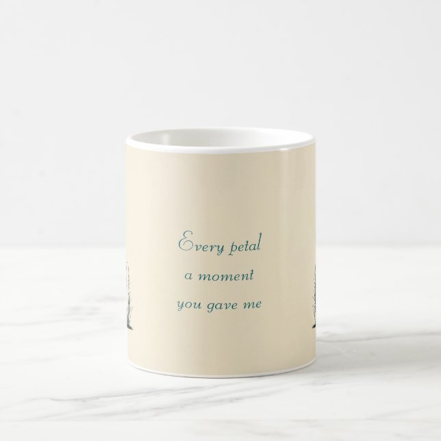 Mug floral personnalisé pour maman - Gratitude dou (Centre)