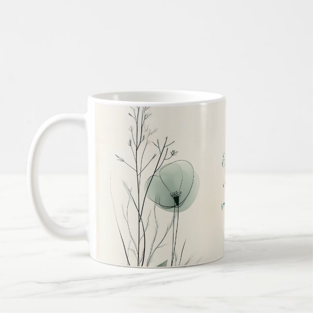 Mug floral personnalisé pour maman - Gratitude dou (Gauche)